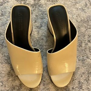 Mercedes Castillo Patent Leather Slides